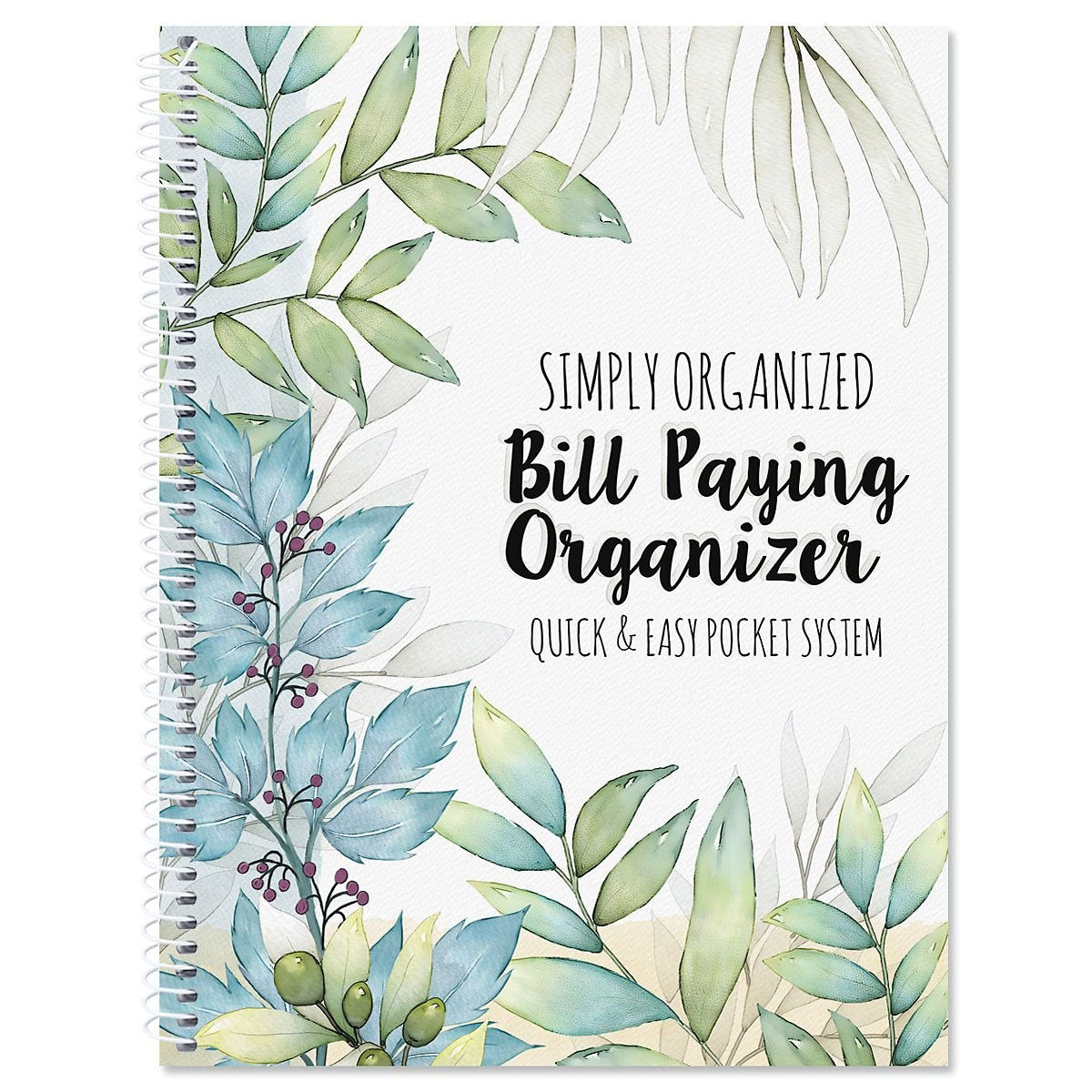 Current The Best Days Bill Paying Organizer Book - 9' X 12    Personal Account Book, Spiral Bound, 14 Storage Pockets, 32 Label