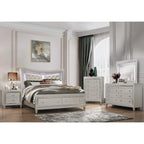 HomeRoots Champagne Toned Nightstand with Tapered Acrylic Legs and 2 Drawers