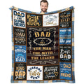 Siklty Dad Gifts Throw Blanket 60' X 50', Birthday Gifts For Dad From Daughter Son, Best Dad Ever Gifts, Presents For Dad From