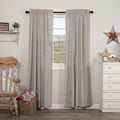 Vhc Brands Hatteras Seersucker Ticking Stripe Curtain, Panel Set 84X40, Blue