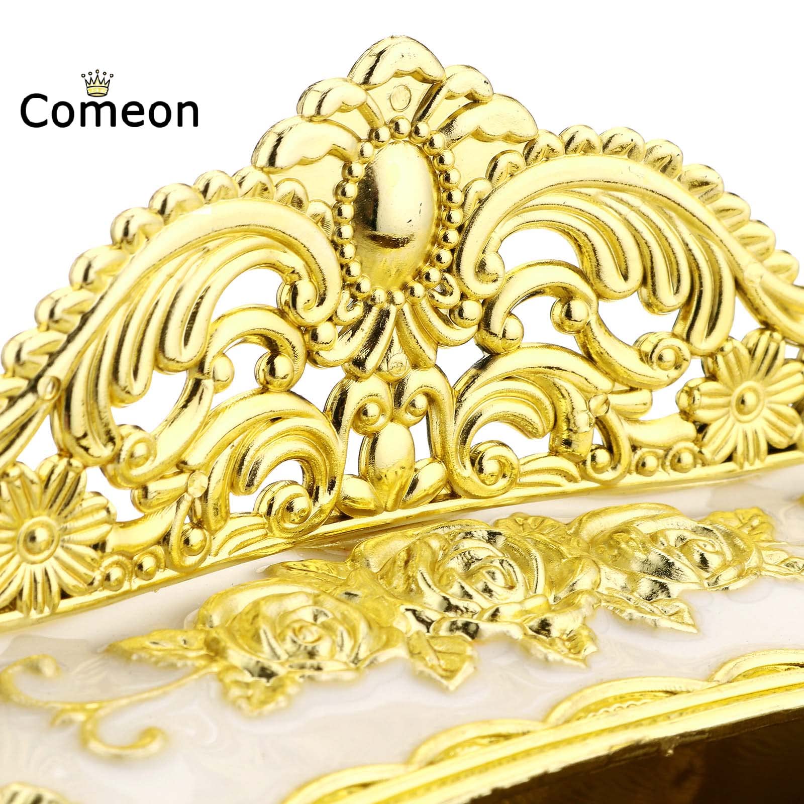 Comeon Luxurious Rose Tissue Box Acrylic Holder Cover Luxurious Elegant Design Tissue Holders Paper Holder Napkin Holder For Hom