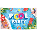 KatchOn, XtraLarge Pool Party Backdrop - 72x44 Inch | Pool Party Banner for Pool Party Decorations | Summer Backdrop for Summer 