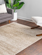 Unique Loom Del Mar Collection Area Rug - Lucille (4' 1'' X 6' 1'' Rectangle, Bone Beige)