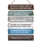 6 Pieces Watch Your Thoughts Wall Art Inspirational Quotes Wall Art Motivational Wooden Decor Rustic Hanging Wall Plaque Sign Po