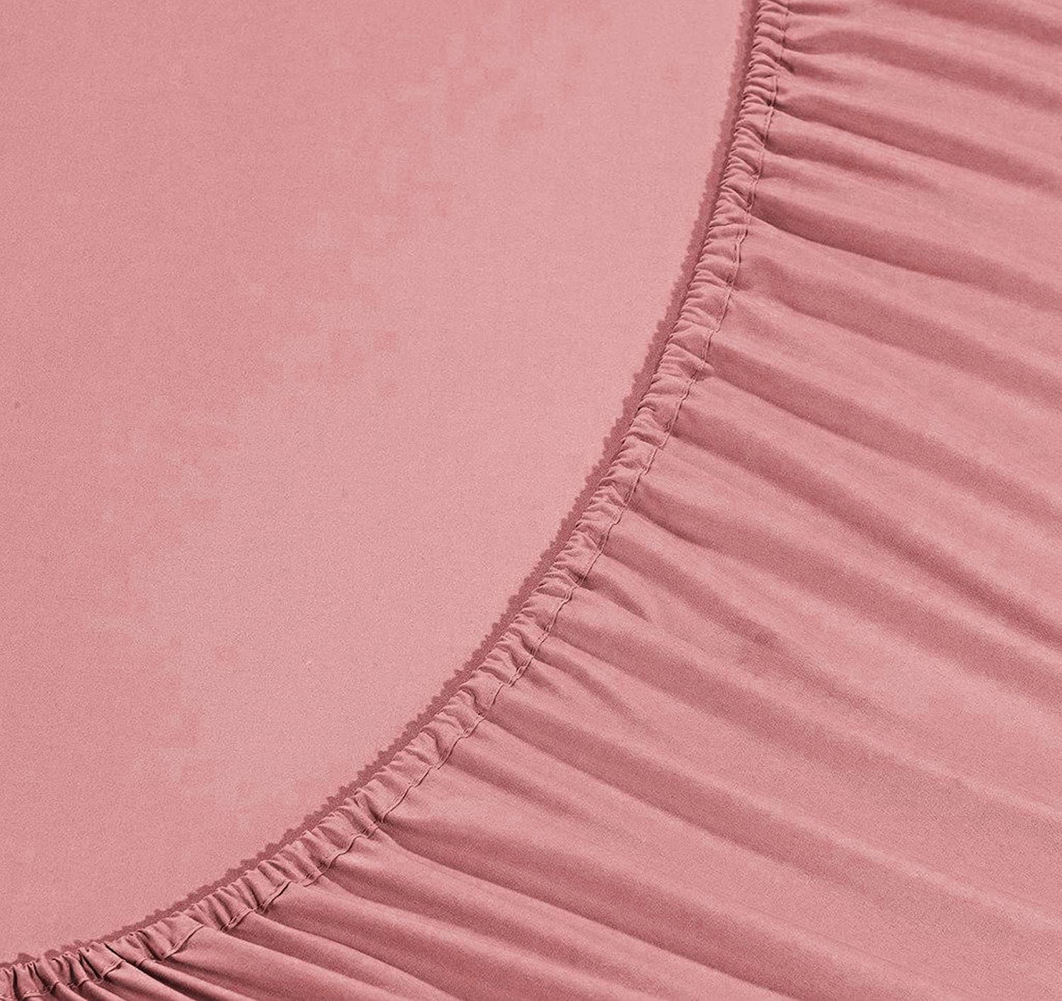 Elegant Comfort Luxury Soft Bed Sheets 1500 Premium Hotel Quality Microfiber Softness Wrinkle And Fade Resistant (6-Piece) Bedding Set, Queen, Dusty Rose