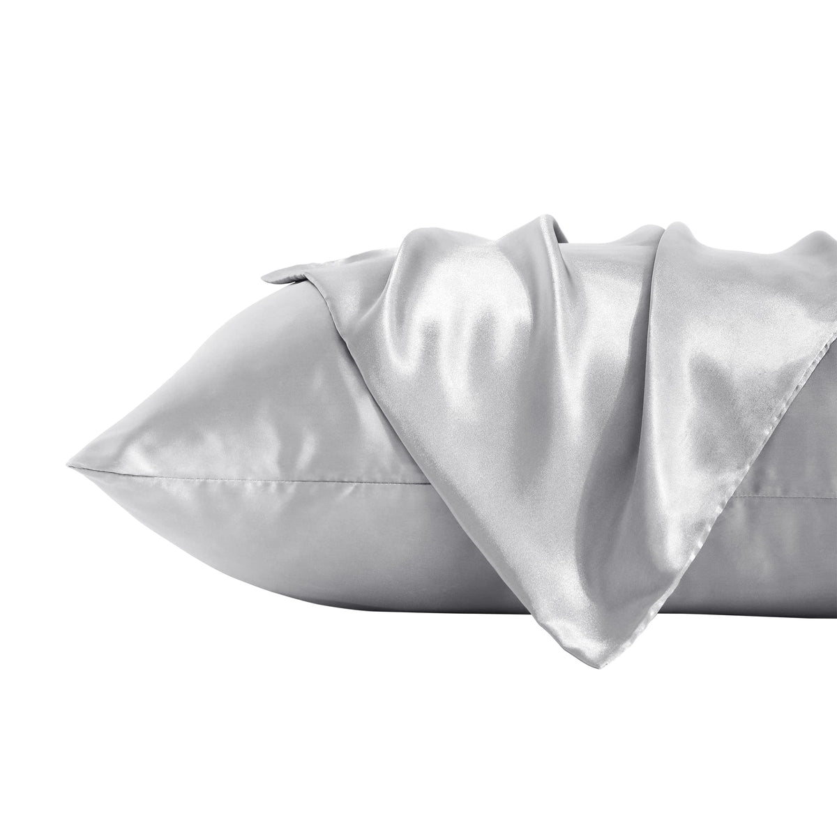 Bedsum 2 Pack Queen Silk Satin Pillowcases For Hair And Skin, Silky Soft And Luxurious Bedding Pillow Cases With Envelope Closur