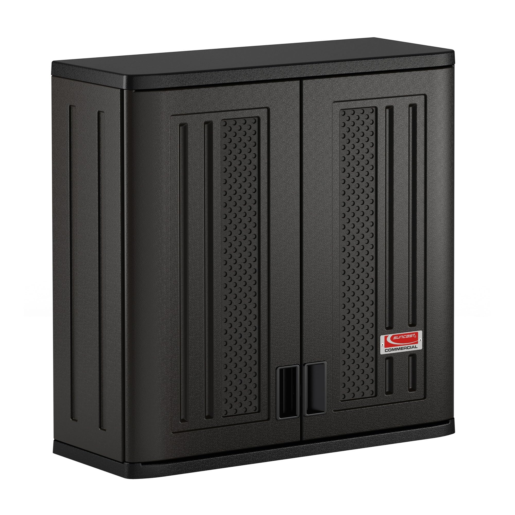 Suncast Commercial 4 Cubic Ft. Heavy-Duty Resin Wall Cabinet with Shelf, Black