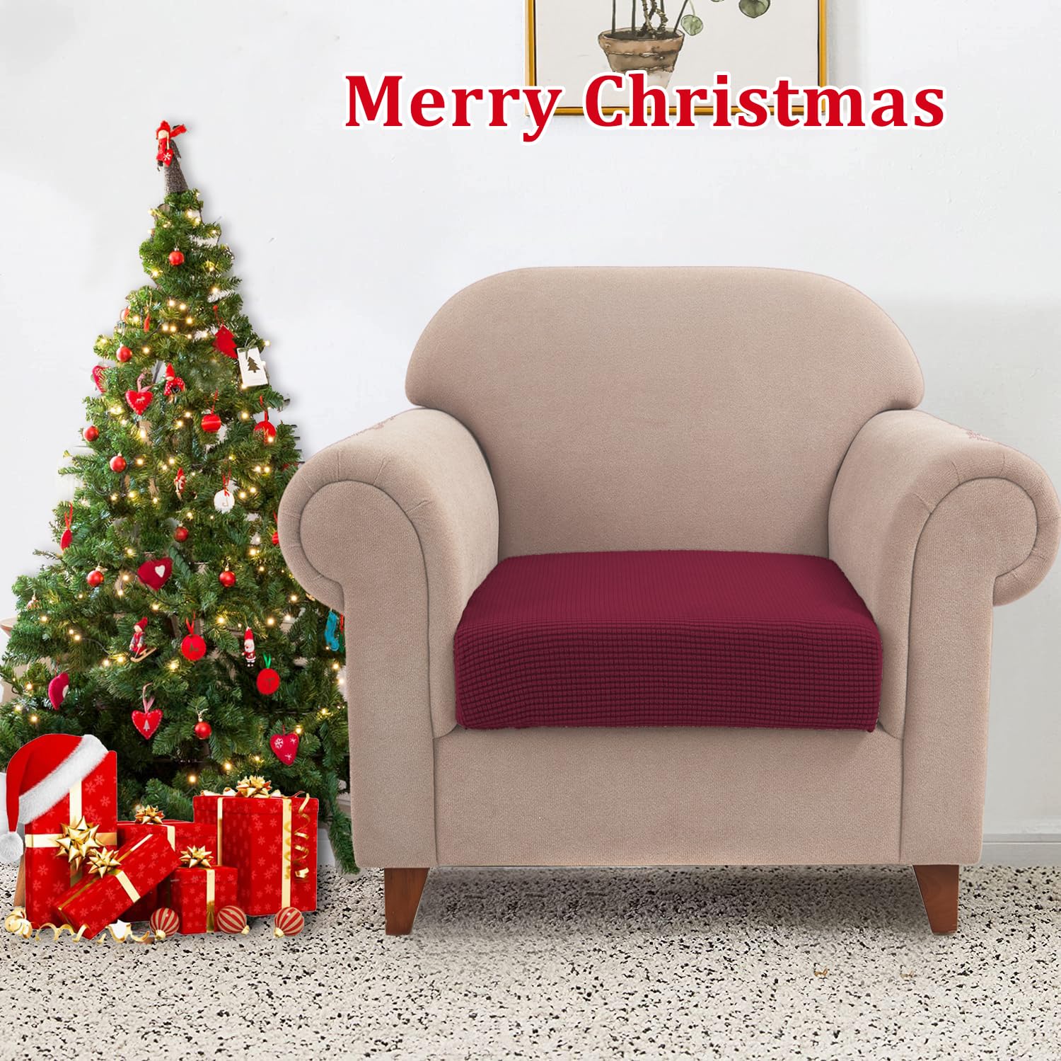 Nc Home Water Repellent Sofa Couch Cushion Covers Sofa Seat Slipcover, Armchair Furniture Protector For Camper, Soft Flexibility