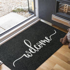 Mwazzll Large Welcome Door Mat Outdoor Indoor Non Slip Doormat 36'X24' Low-Profile Super Absorb Mud Easy To Clean Front Door M