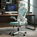 Drogo Ergonomic Office Chair For Work From Home With Breathable Mesh, FlipUp Armrest, Adjustable 3D Headrest & Lumbar Support |