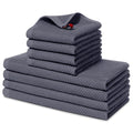 Homaxy 100% Cotton Kitchen Towels and Dishcloths Set, 12 x 12 Inches and 13 x 28 Inches, Set of 8 Bulk Kitchen Towels Set, Ultra