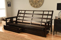 Kodiak Furniture Monterey Queen-Size Futon Frame, Storage Drawers, Espresso Finish