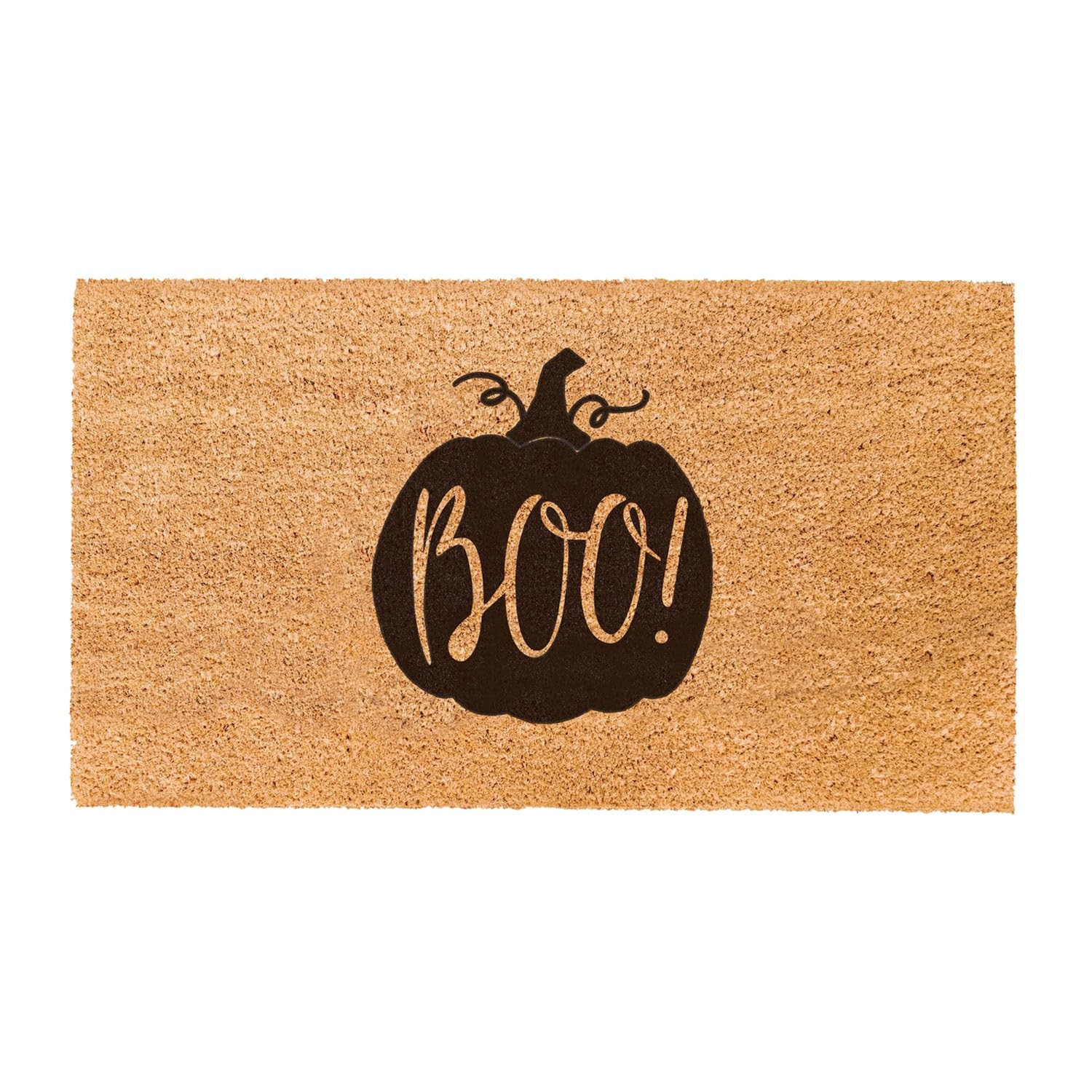Theodore Magnus Natural Coir Doormat With Non-Slip Backing - 17 X 30 - Outdoor/Indoor - Halloween Door Mat - Boo