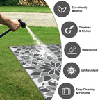 Lokhom Outdoor Rug For Patio, 8'X 10' Reversible Plastic Straw Area Rugs Mat, Waterproof Mat For Camper Indoor Outdoor Carpet Fo