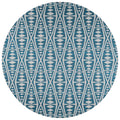Sedona Sn6 Blue Southwestern Rug Round 8' X 8'