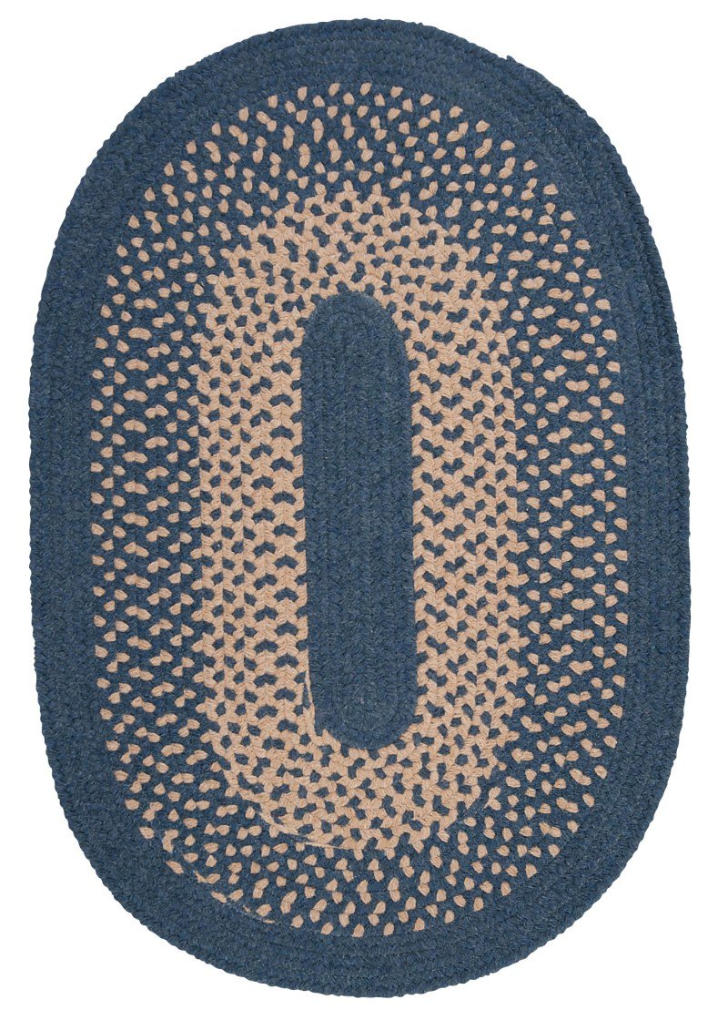 Jackson Round Area Rug, 12-Feet, Federal Blue