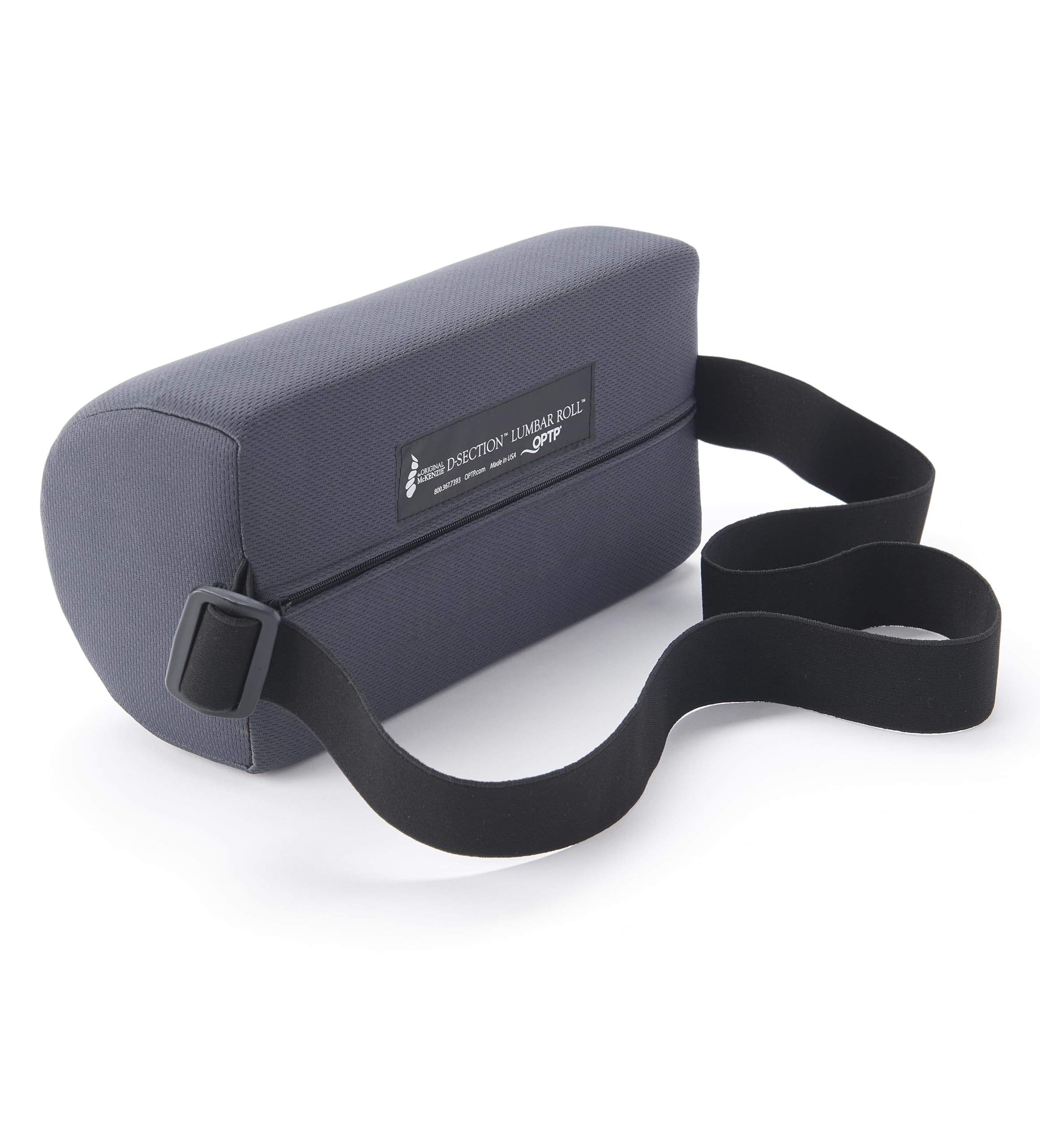 Optp The Original Mckenzie D-Section Lumbar Roll - Usa-Made Low Back Lumbar Support Pillow For Office, Back Pillow For Car And T