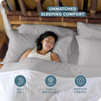 Bare Home 100% Rayon Made From Bamboo Luxury Queen Sheet Set - 4 Piece Bedding Set - Deep Pockets - Cooling Sheets - Breathable