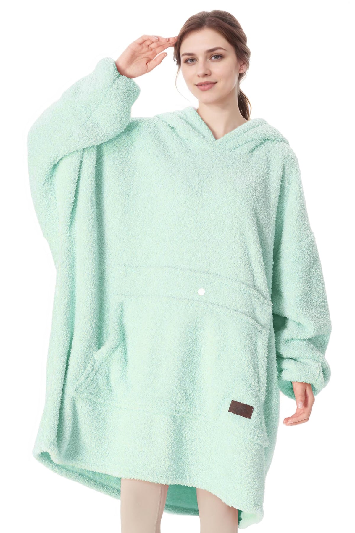 Catalonia Oversized Blanket Hoodie Sweatshirt, Wearable Lounging Fleece Pullover, Gift For Adults Women Men Kids Wife