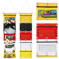 Abbylike 2 Pcs Fish Extender Hanging Pockets with 5 Pockets Cruise Gifts Hanging Bag Organizer for Cruise Door Decorations