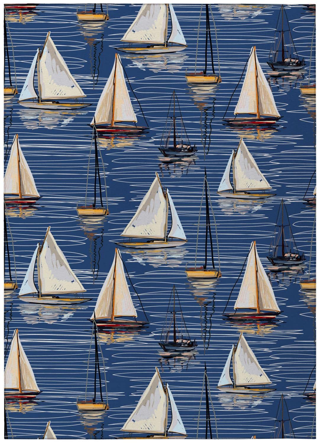 Dalyn Indoor Outdoor Harbor Ha8 Navy Washable 5' X 7'6" Rug Ha8Na5X8