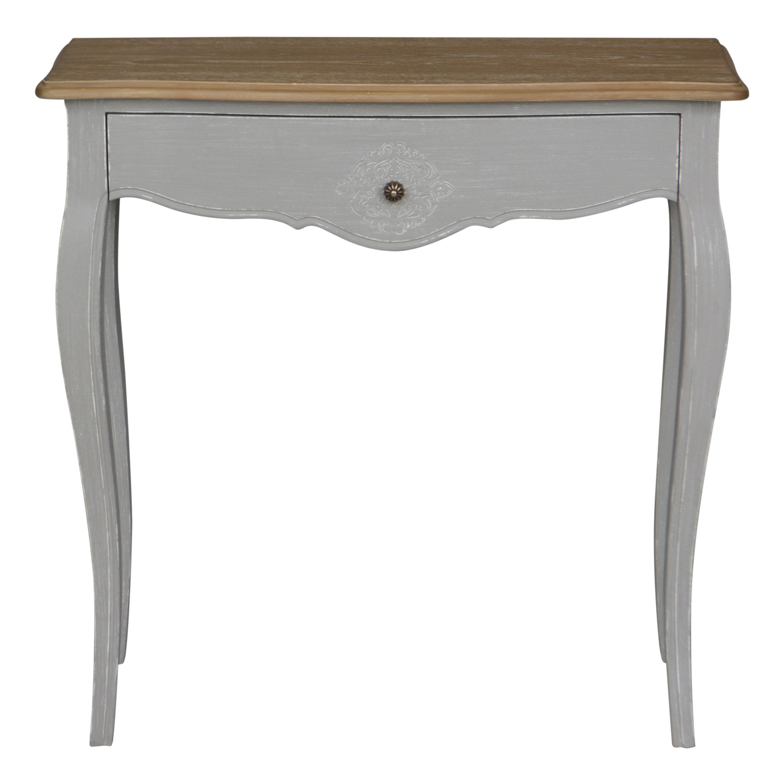 International Caravan Console Table With Drawer