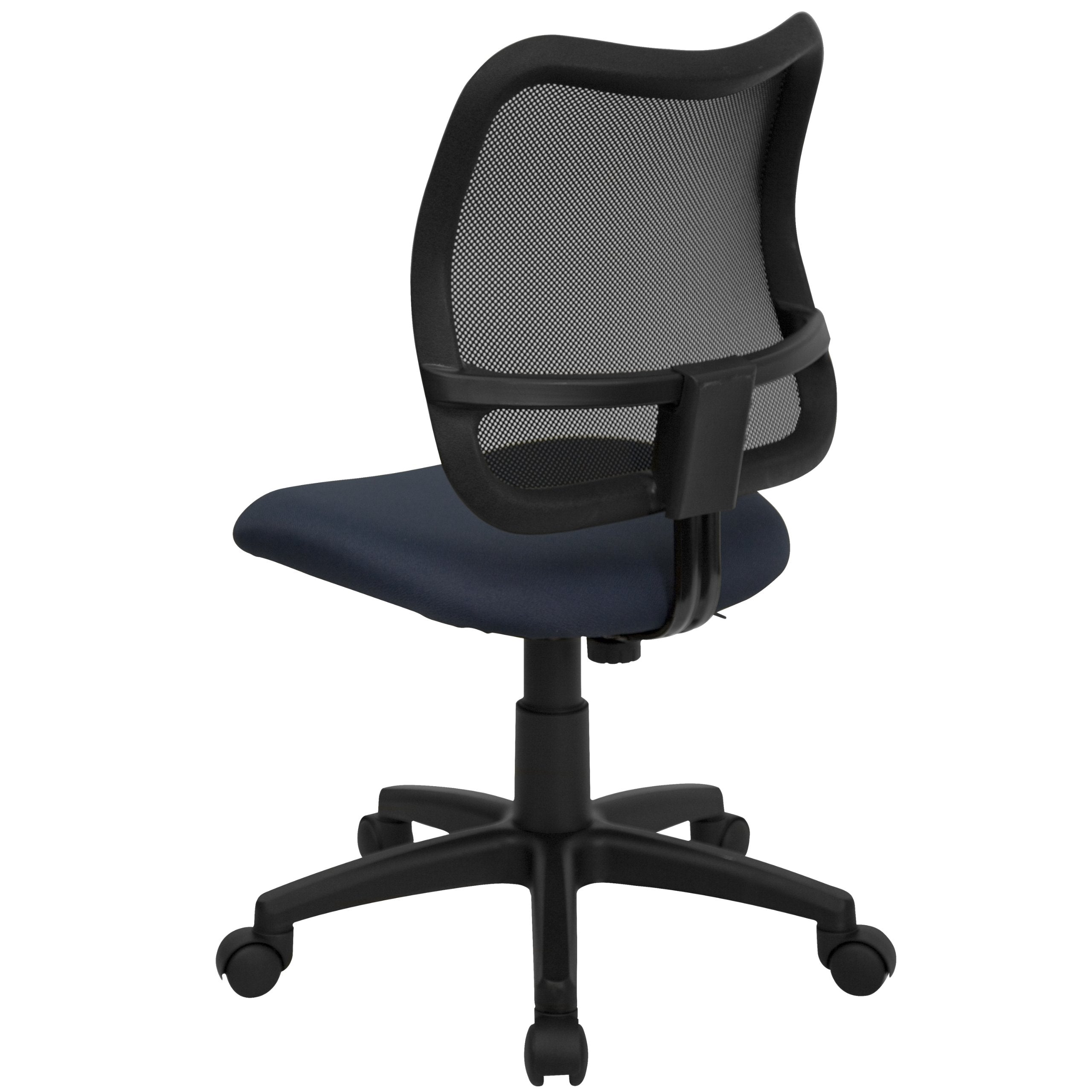 Flash Furniture Alber Mid-Back Navy Blue Mesh Swivel Task Office Chair
