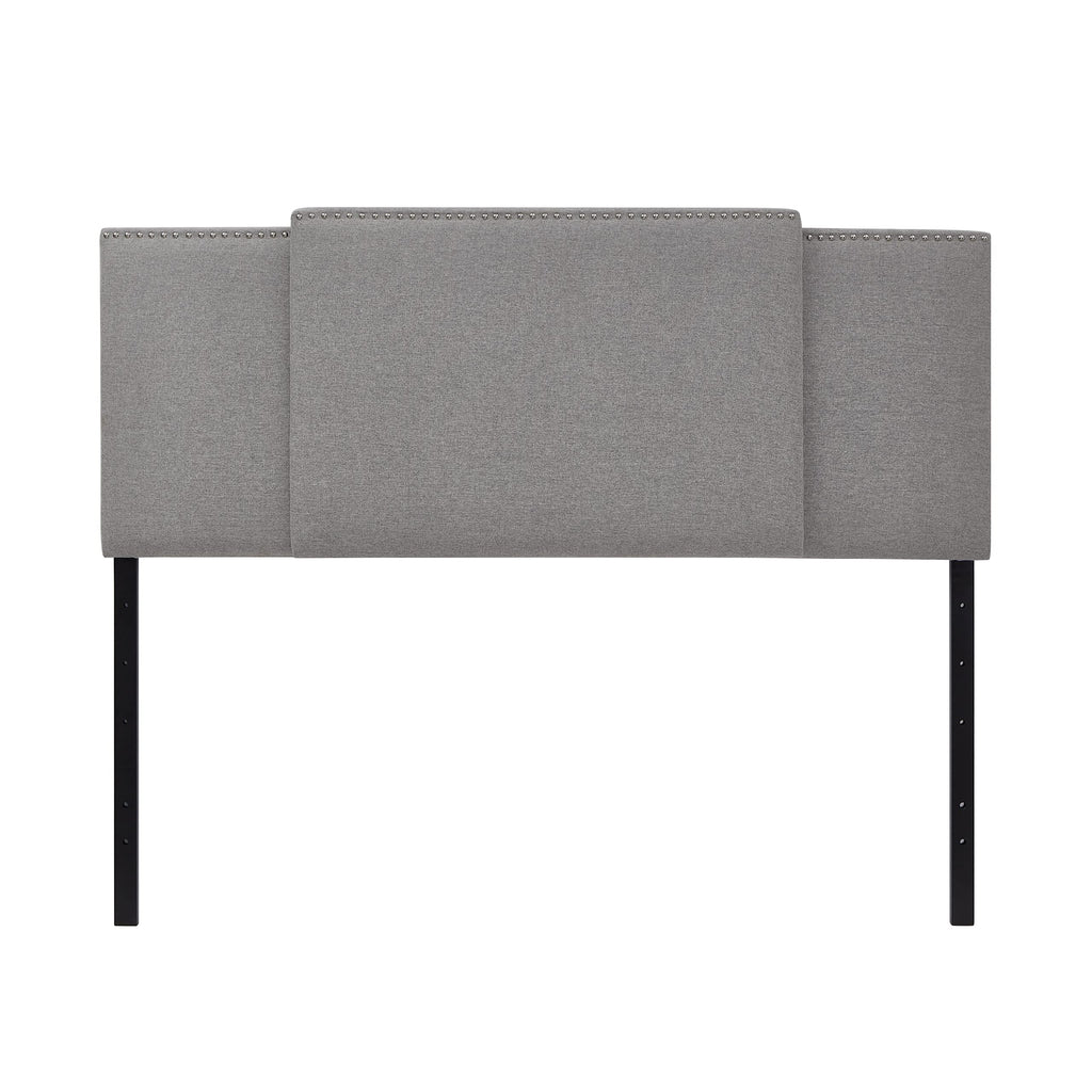 Ball & Cast Upholstered Headboard, King/Full/Queen, Grey