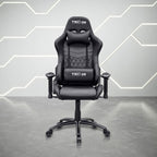 Techni Sport Gaming Chair with 150° Recline, Height Adjustable Lumbar Support, Memory Foam Seat, Adjustable Armrests, Carbon Fiber Look, and 300 Lb Weight Capacity – Ergonomic Gaming Chair