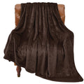 Bedelite Fleece Blanket Twin Size Brown Throw Blankets For Couch & Bed, Luxury Plush Cozy Fuzzy Blanket 60X80 Inches, Super Soft