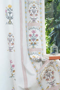 Tranquebar Curtain Co. Cotton Curtains 8 Feet Long, 6065% Room Darkening, Pink Ethnic Curtains Floral Print, 8 Feet Curtains, 8