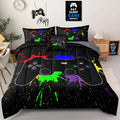 Z.Jian Home 5 Pieces Gaming Bedding Set Twin Size For Boys Gamer Comforter Set For Boys Girls Kids Teens 5 Piece Bed In A Bag Vi