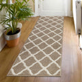 SHACOS Washable Runner Rugs 20''x59'' Entryway Runner Rug Kitchen Doorway Non Slip Rubber Backing Trellis Rug Runners Laundry Ro