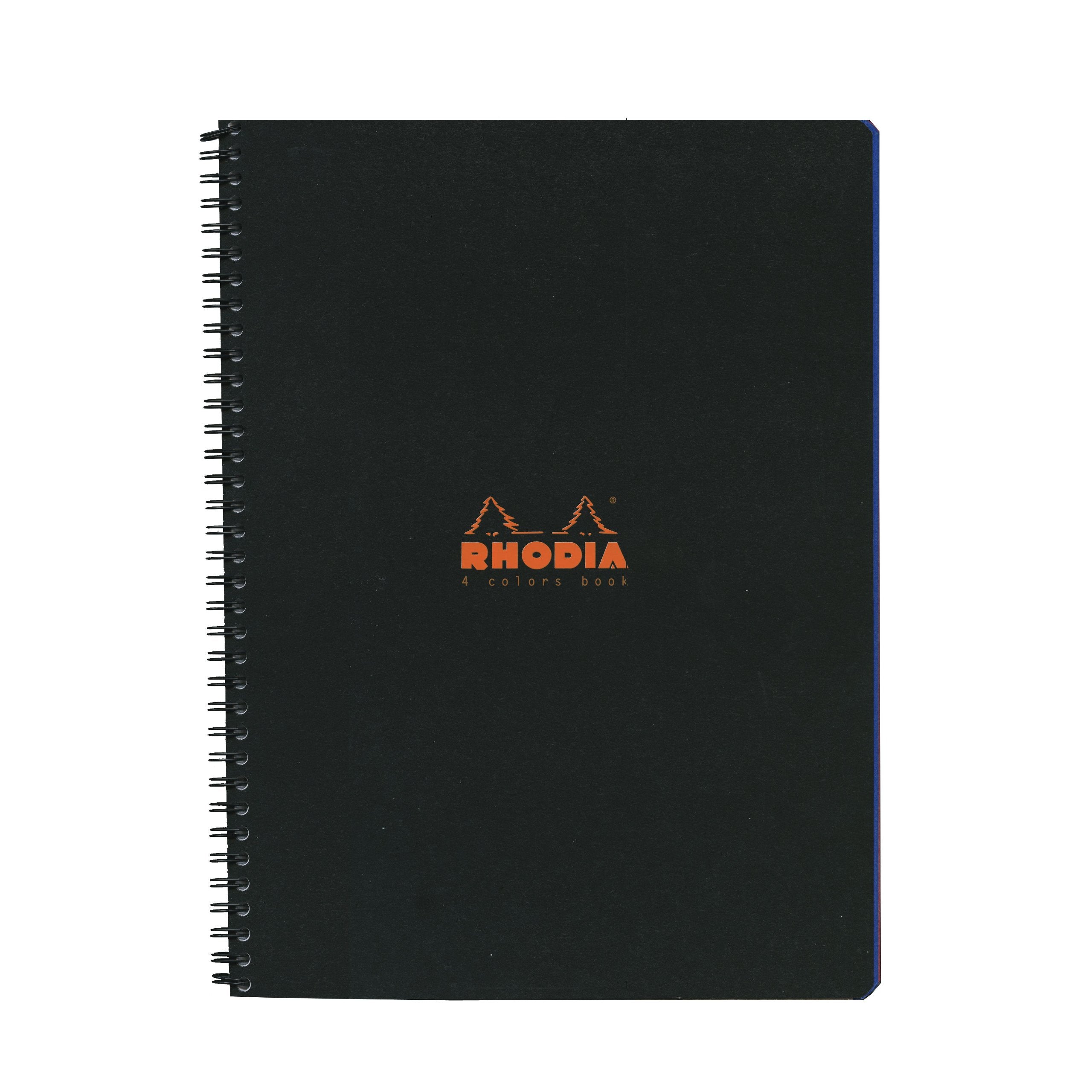 Rhodia 4 Color Wire Bound Book In Black 22.5X29.7 Cm,80 G