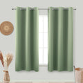 Koufall 48 Inch Curtains Long Short Length,Blackout Window Curtains For Kitchen Bedroom,Sage Green
