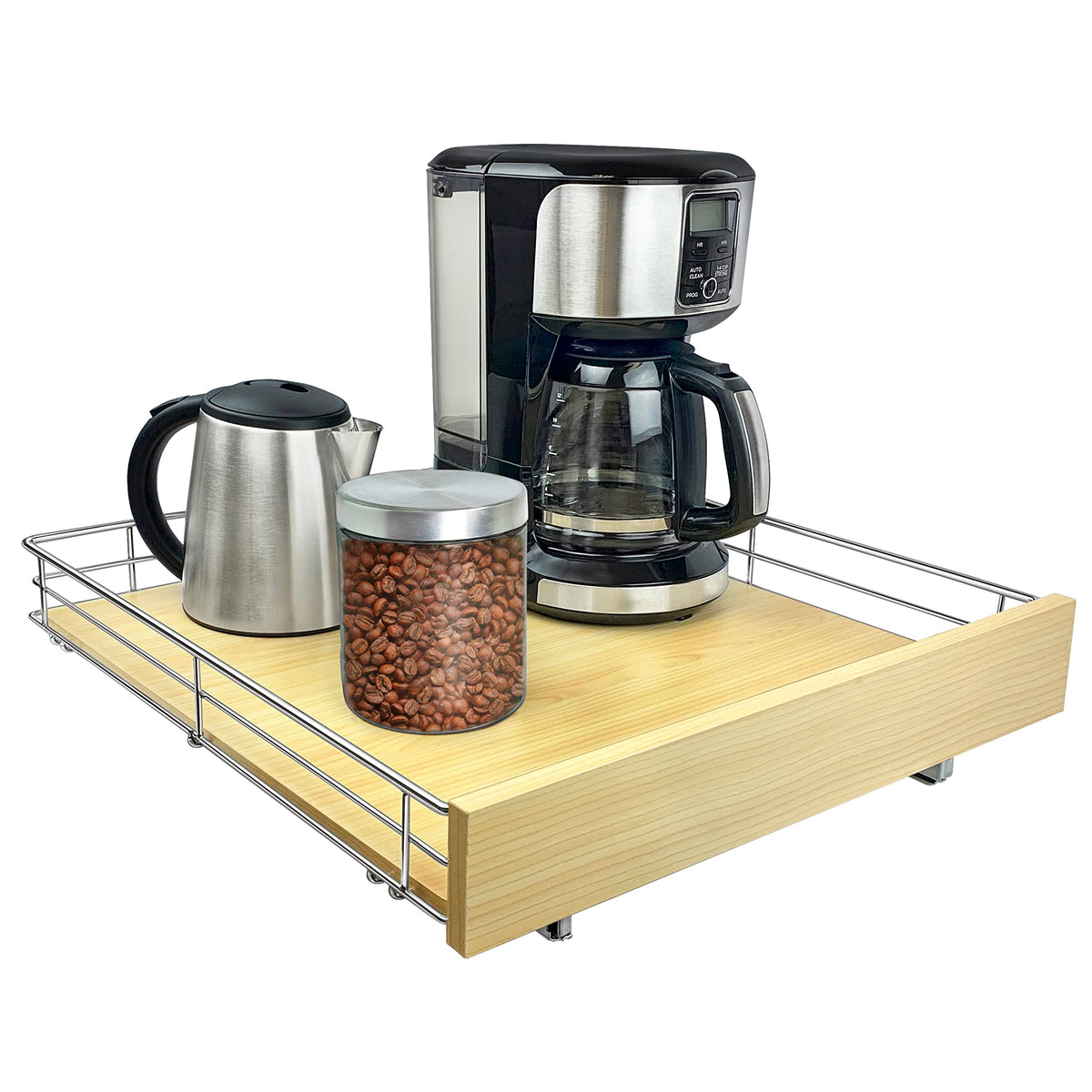LYNK PROFESSIONAL SELECT Pull Out Cabinet Organizer, 20'' x 21'' Slide Out Drawers for Kitchen Cabinets - Sliding Pull-Out Pantr