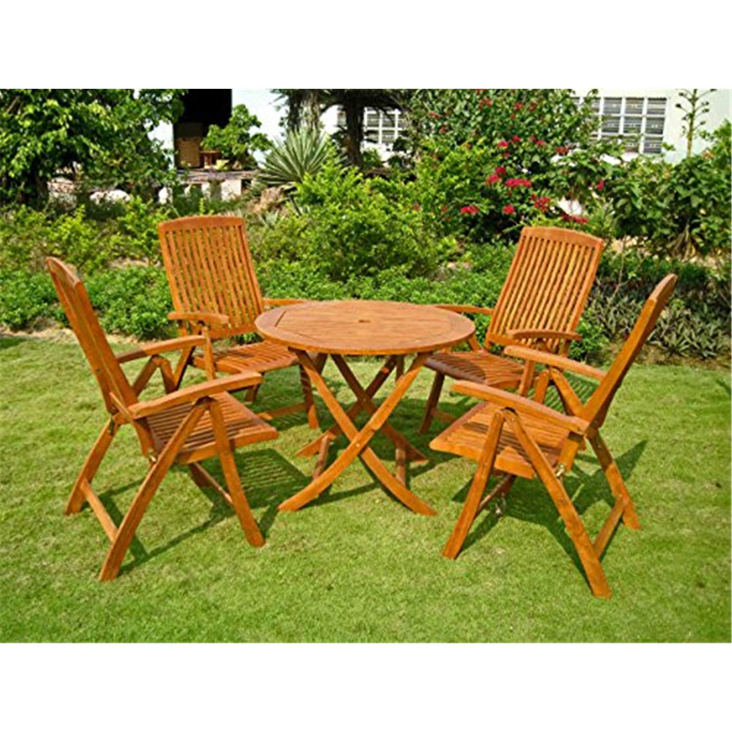 International Caravan Furniture Royal Tahiti Cartagena 5-Piece Dining Set