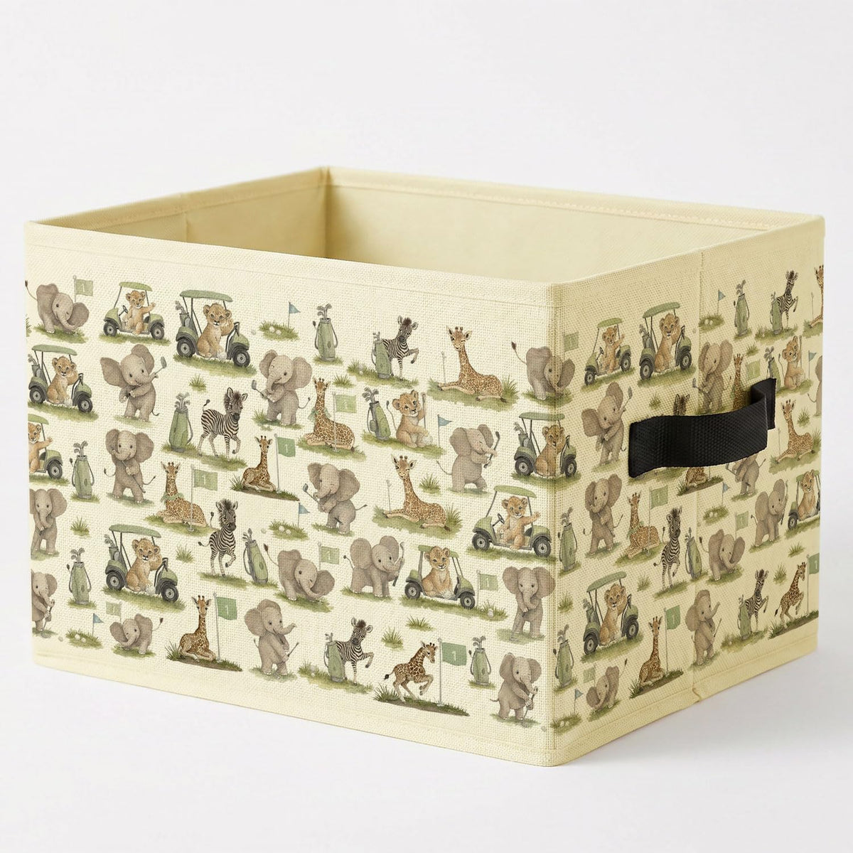 RKQIEG Animal Golfer Golfing Storage Bins Box with Handles