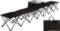 Trademark Innovations Sideline Bench, 6 Seater, Black