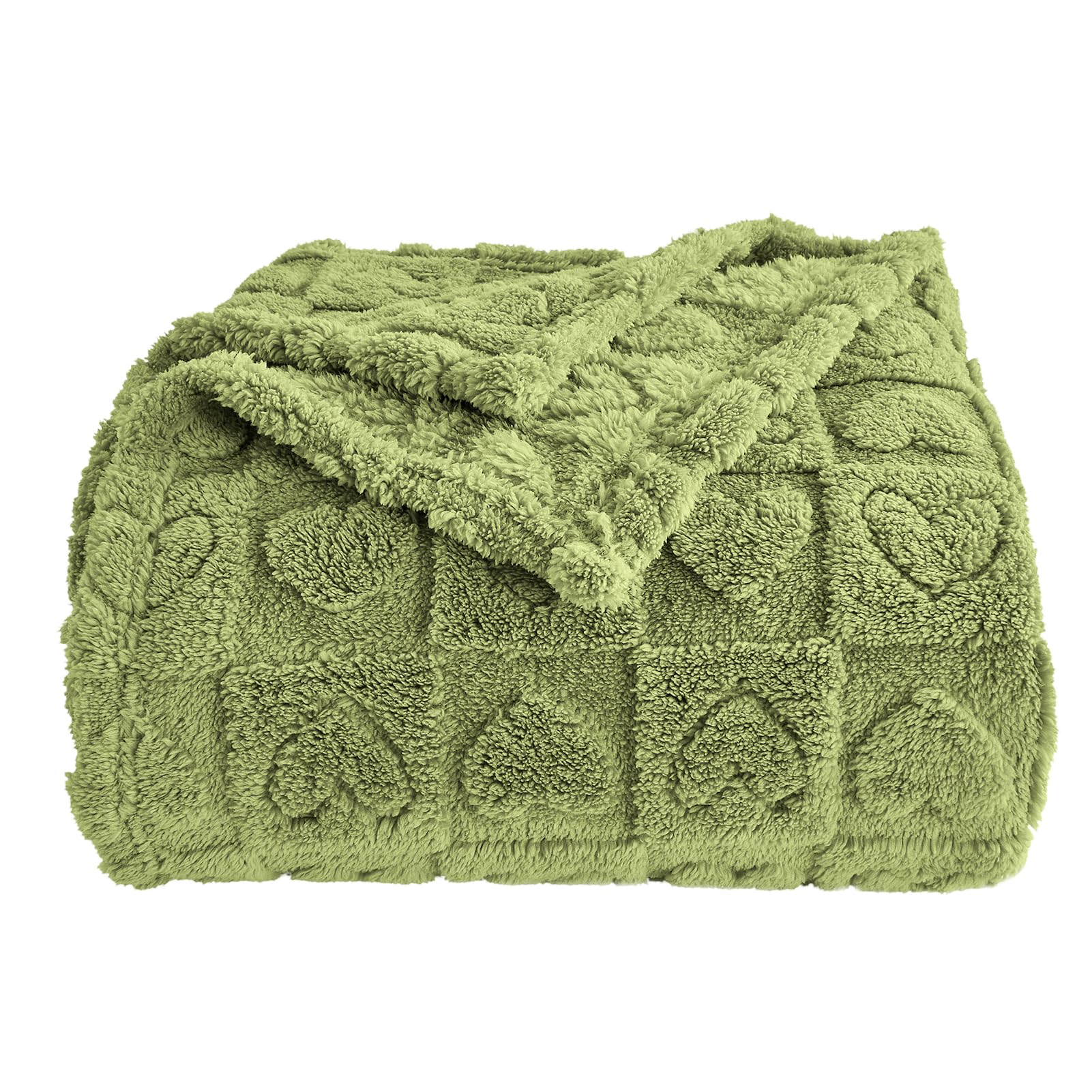 Giokarnna Heart Checkered Throw Blankets, For Love Mother Friends Pets,280 Gsm Super Soft Warm Lightweight Fluffy Bed Blanket Fo