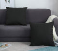 Tangdepot Handmade Decorative Solid 100% Cotton Canvas Throw Pillow Covers/Pillow Shams, (20'X20', Charcoal Gray)