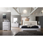 Best Master Athens 2-Drawer Poplar Wood Bedroom Nightstand In White Lacquer
