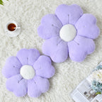 Ddliury Flower Pillow, Flower Shaped Pillow Decorative Throw Pillows For Bed Couch, Cute Daisy Pillow Dorm Decor Floor Seating Cushion (Light Purple, 19.6 Inches)