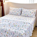 Micoral King Size Sheets Set, 4-Piece Printed Bed Sheets, 16' Deep Pocket, Ultra Soft & Cooling Sheet, Oeko-Tex Certified, Gree