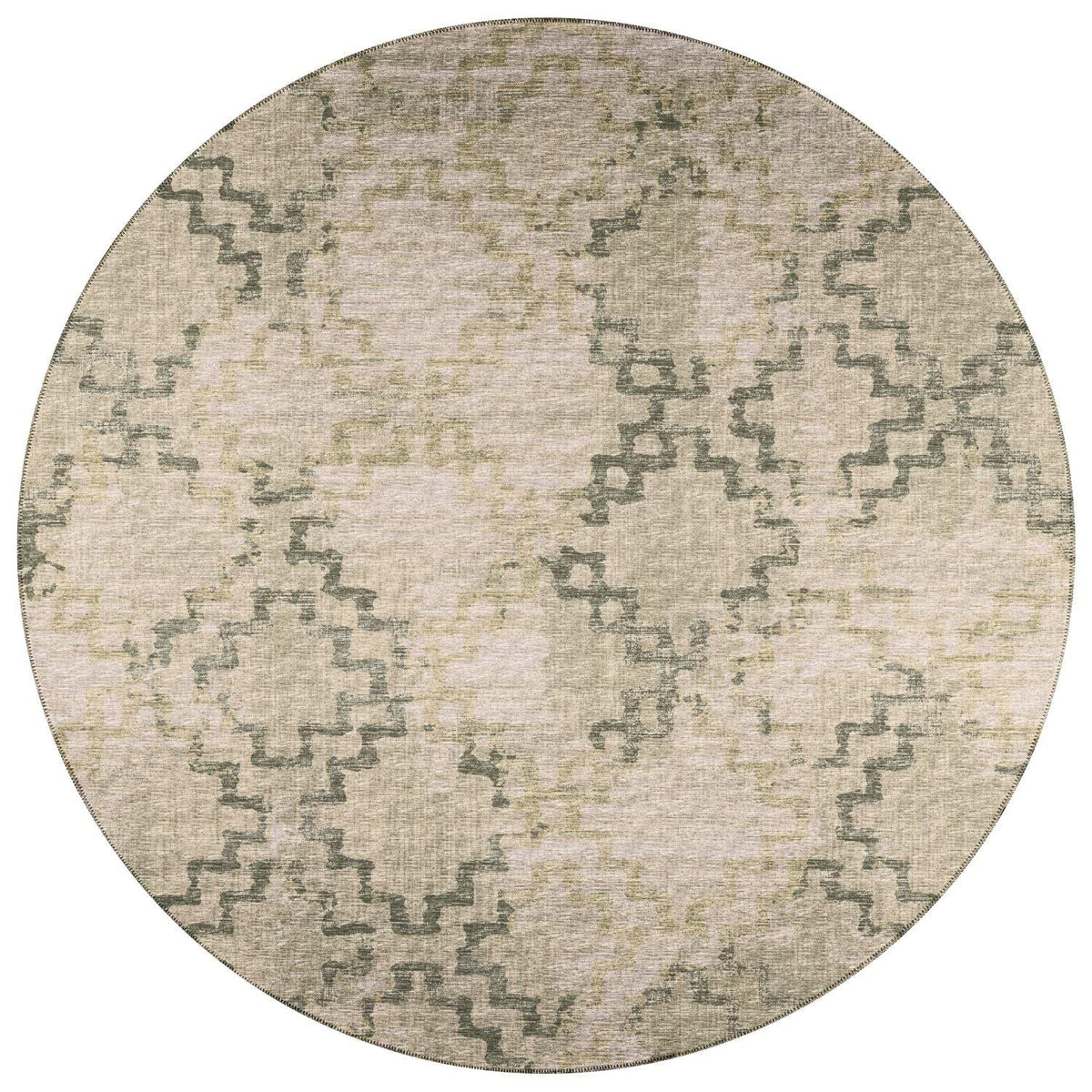 Sedona Sn15 Green Transitional Rug Round 6' X 6'