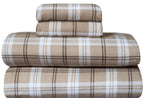Bliss Casa 4 Piece 100% Cotton Flannel Sheet Set - High Gsm Deep Pockets, Warm Breathable Flannel Sheet Set. Flannel Bed Set Inc