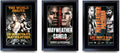 HWC Trading Mayweather Bouts Manny Pac, Canelo & De La Hoya 16 x 12 inch Gifts Printed Signed Autograph Picture for Boxer Memora
