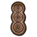 Park Designs Red Folk Art Braided Rug Runner 72''L