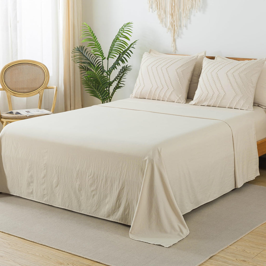 Litanika Grayish Teal Queen Size Comforter Set With Sheets - 7 Pieces Bed In A Bag Queen Boho Tufted Complete Beddding Sets With