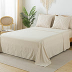 Litanika Grayish Teal Queen Size Comforter Set With Sheets - 7 Pieces Bed In A Bag Queen Boho Tufted Complete Beddding Sets With